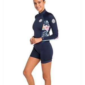 Rip Curl Women’s  Floral Rashguard - size 8